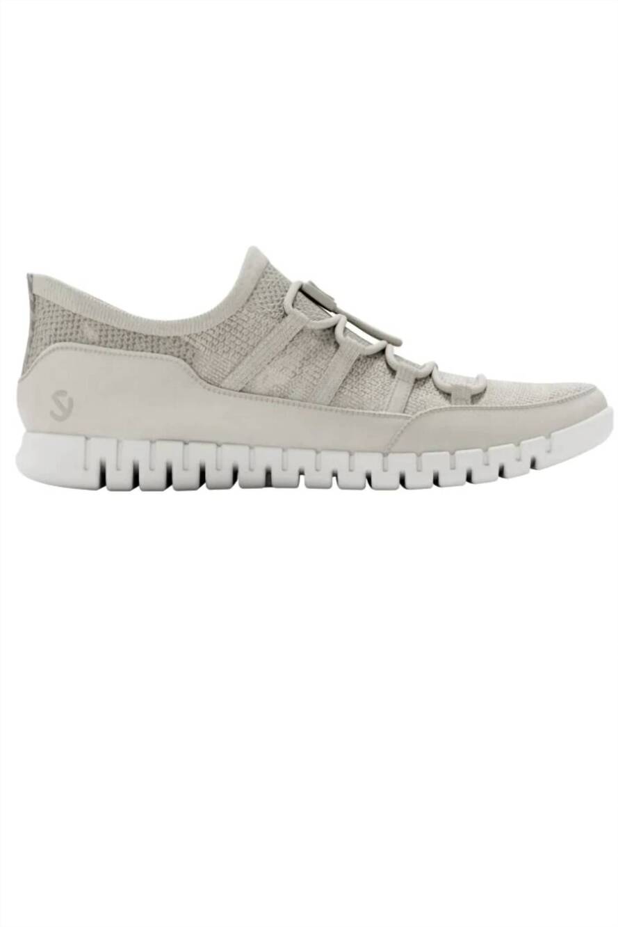 NEW ECCO women's gruuv lite sneakers in limestone